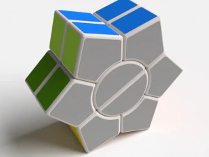 8x rare rubik cube puzzles set 3D Model