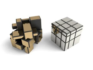 8x rare rubik cube puzzles set 3D Model