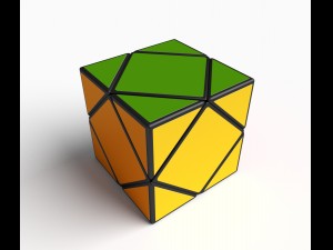 8x rare rubik cube puzzles set 3D Model