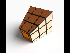 8x rare rubik cube puzzles set 3D Model