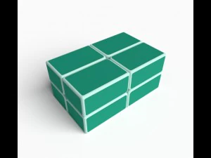 8x rare rubik cube puzzles set 3D Model