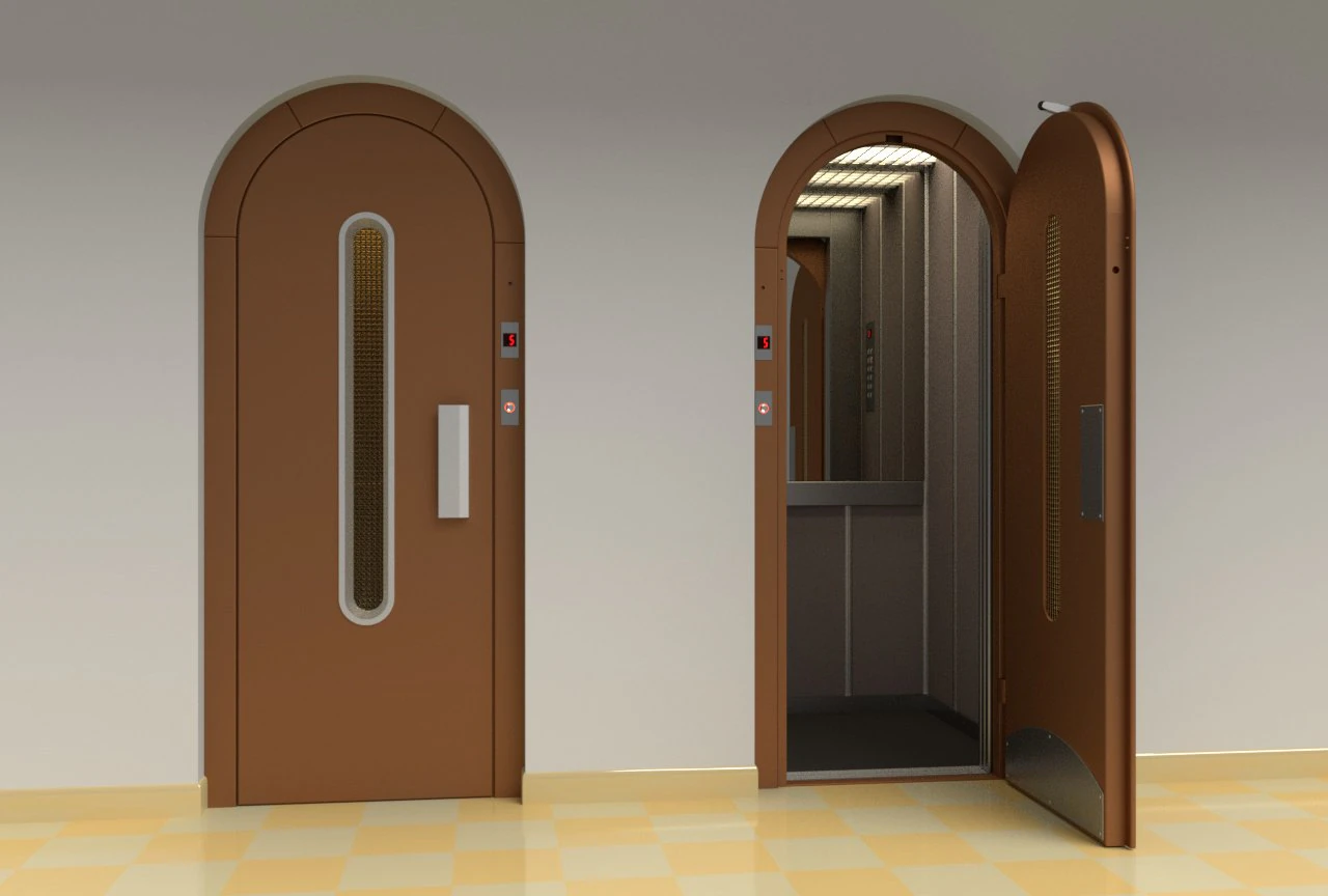 3d european vintage elevator - arched model 3D Model .c4d .max .obj .3ds .fbx .stl .blend 