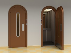 3d european vintage elevator - arched model Modelo 3D