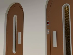 3d european vintage elevator - arched model 3D Model