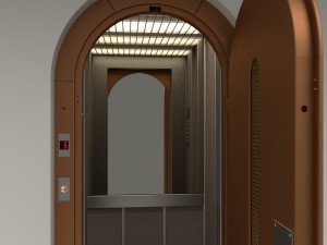 3d european vintage elevator - arched model 3Dモデル