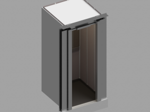 3d european vintage elevator - arched model 3Dモデル