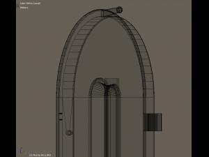 3d european vintage elevator - arched model 3Dモデル
