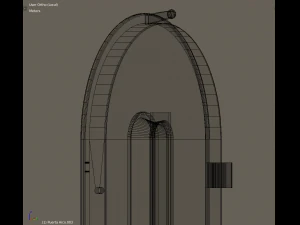 3d european vintage elevator - arched model 3D Model