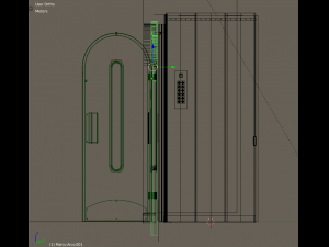 3d european vintage elevator - arched model 3Dモデル
