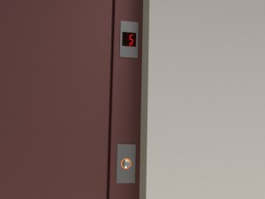 2x people lift cargo elevator Model 3D