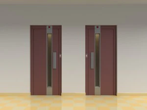 2x people lift cargo elevator 3D Model