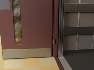 2x people lift cargo elevator 3D Model