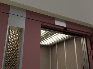 2x people lift cargo elevator Model 3D