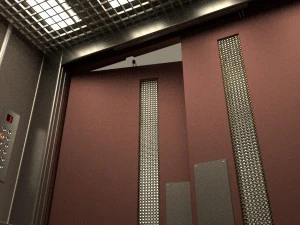 2x people lift cargo elevator 3D Model