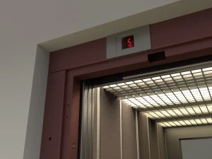 2x people lift cargo elevator 3D Model
