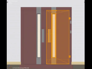 2x people lift cargo elevator 3D Model