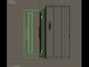 2x people lift cargo elevator 3D Model