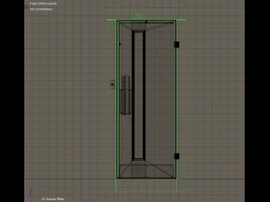 2x people lift cargo elevator 3D Model