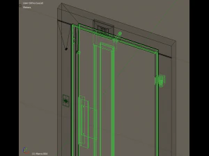 2x people lift cargo elevator 3D Model