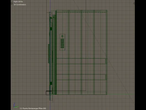 2x people lift cargo elevator 3D Model