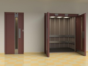 2x people lift cargo elevator Model 3D