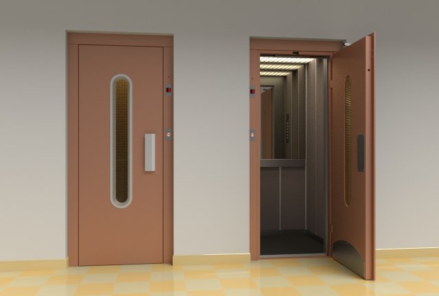 european vintage elevator 3D 모델 .c4d .max .obj .3ds .fbx .stl .blend 