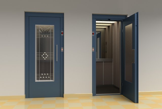 vintage european elevator 3D Модель .c4d .max .obj .3ds .fbx .stl .blend 