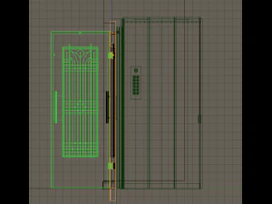 vintage european elevator 3D Model