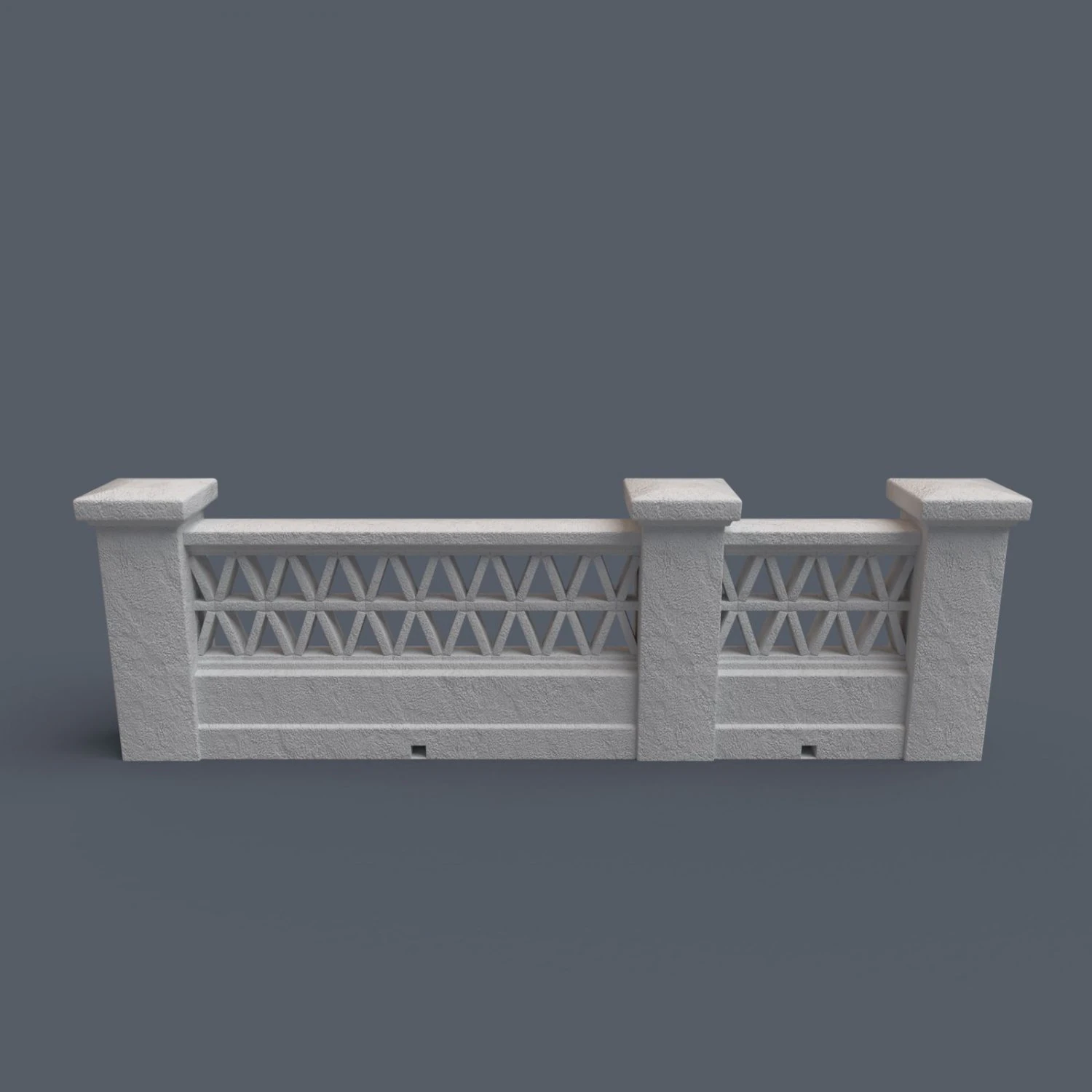 mediterranean bricks fences 3D Model .c4d .max .obj .3ds .fbx .stl .blend 