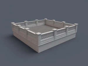 mediterranean bricks fences 3D Model