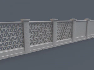 mediterranean bricks fences 3D Model