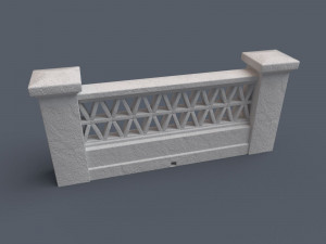 mediterranean bricks fences 3D Model