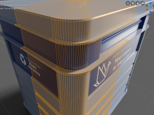paper recycling container pbr 3D Model