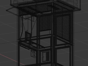 information or tickets street kiosk 3D Model