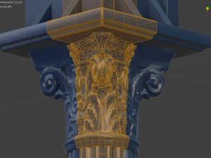metal garden gazebo pavilion pbr 3D Model