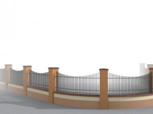 fences building set 3D Model
