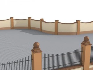 fences building set 3D Model