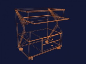 computer desk 3D Модель