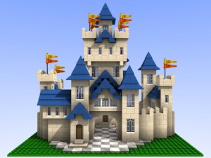 toy bricks compatible building castle Modelo 3D