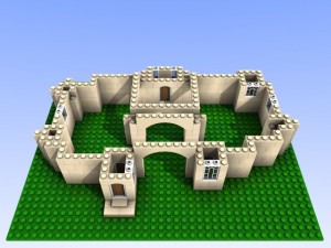 toy bricks compatible building castle 3D मॉडल