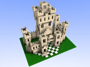 toy bricks compatible building castle 3D मॉडल