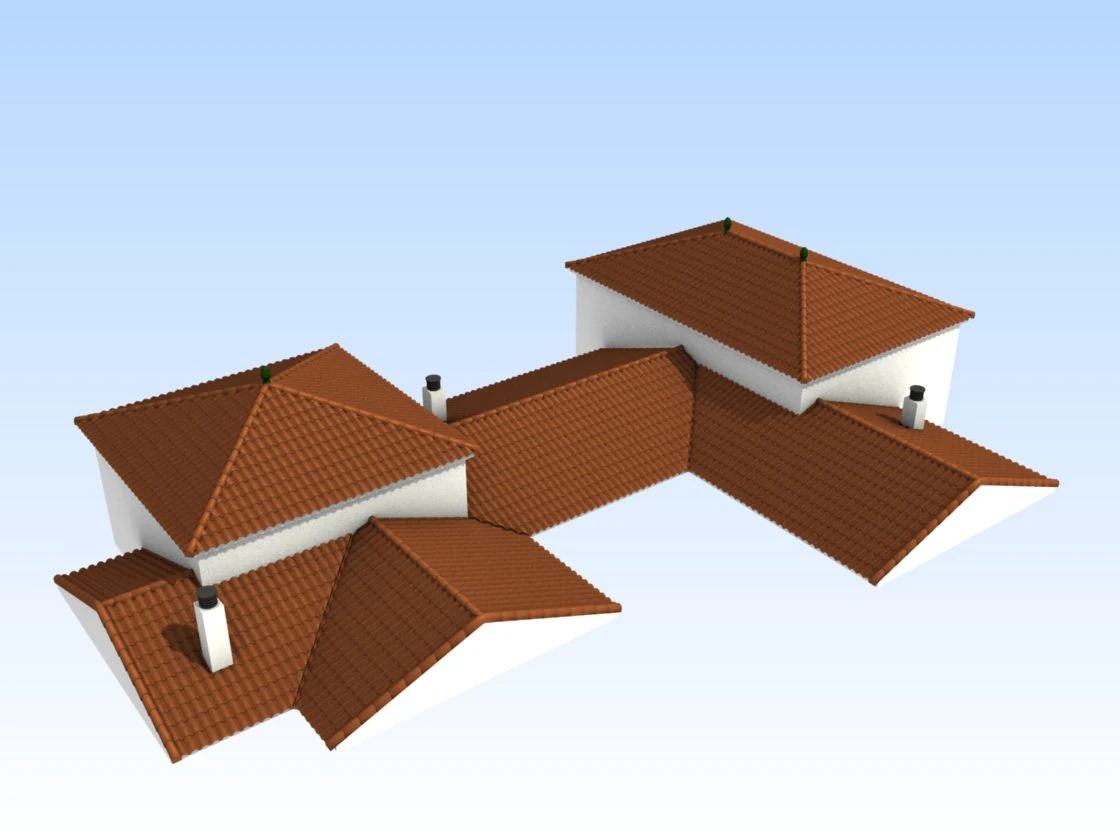 modular arabic roofs 3D Model .c4d .max .obj .3ds .fbx .stl .blend 