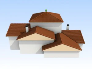 modular arabic roofs 3D Model