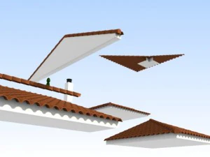 modular arabic roofs 3D Model