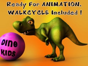 dino for kids Model 3D