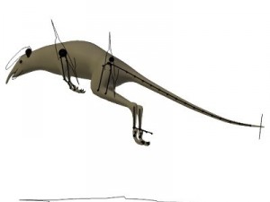 leptictidium dinosaur 3D मॉडल