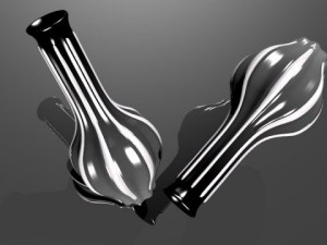 black and white vase collection Modelo 3D