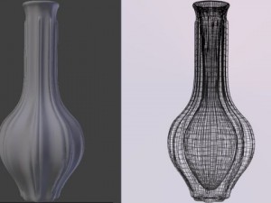 black and white vase collection Modelo 3D
