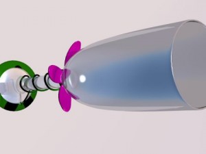 flower champagne glass 3D 模型