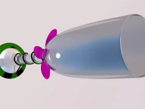 flower champagne glass 3D Model